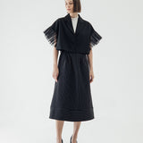 SIDIK JARI – FLARED SLEEVE BLAZER IN BLACK