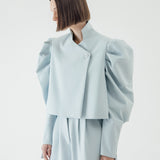 SIDIK JARI – PUFF STRUCTURED BLAZER IN SOFT BLUE