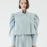 SIDIK JARI – PUFF STRUCTURED BLAZER IN SOFT BLUE