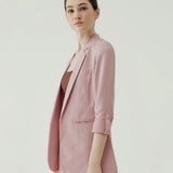 ELEVATED VIE POWDER PINK BLAZER