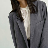 WYATT GREY OVERSIZED BLAZER