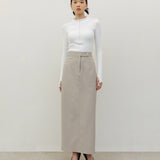 JI LONG SKIRT IN LIGHT BEIGE