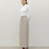 JI LONG SKIRT IN LIGHT BEIGE