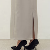 JI LONG SKIRT IN LIGHT BEIGE