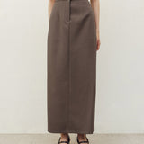 JI LONG SKIRT IN BROWN