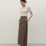 JI LONG SKIRT IN BROWN