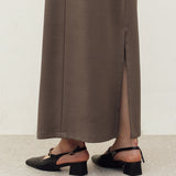 JI LONG SKIRT IN BROWN