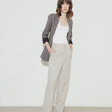 KHLOE CHECKED BLAZER