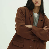 WYATT PECAN OVERSIZED BLAZER