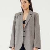 OLSON GREY OVERSIZED BLAZER