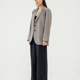 OLSON GREY OVERSIZED BLAZER