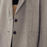 OLSON GREY OVERSIZED BLAZER
