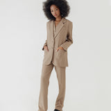 OLSON NUTMEG OVERSIZED BLAZER