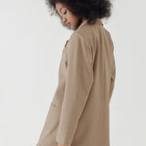 OLSON NUTMEG OVERSIZED BLAZER