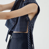 SIDIK JARI – ASYMMETRICAL TIED VEST