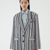 SIDIK JARI – STRIPE OVERSIZED BLAZER