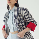 SIDIK JARI – STRIPE OVERSIZED BLAZER