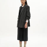 WATSON DARK GREY OVERSIZED BLAZER