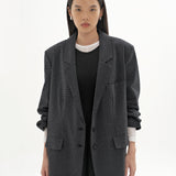 WATSON DARK GREY OVERSIZED BLAZER