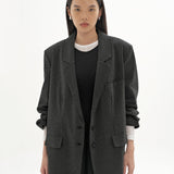 WATSON DARK GREY OVERSIZED BLAZER