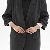 WATSON DARK GREY OVERSIZED BLAZER