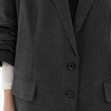 WATSON DARK GREY OVERSIZED BLAZER