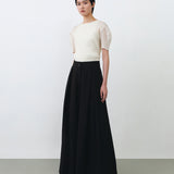 WIDE LEG PANTS IN BLACK