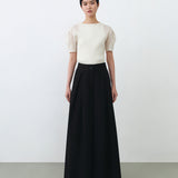 WIDE LEG PANTS IN BLACK