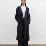 HOLMES LONG COAT IN SOFT DENIM