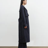 HOLMES LONG COAT IN SOFT DENIM