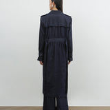 HOLMES LONG COAT IN SOFT DENIM