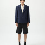 BASIC DENIM OVERSIZED BLAZER