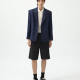 BASIC DENIM OVERSIZED BLAZER