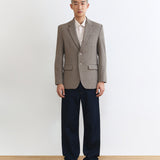 BASIC KHAKI GREY SLIM FIT BLAZER