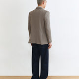 BASIC KHAKI GREY SLIM FIT BLAZER