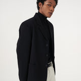 BUTTON BLACK OVERSIZED BLAZER
