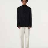 BUTTON BLACK OVERSIZED BLAZER