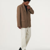 BASIC BROWN OVERSIZED BLAZER