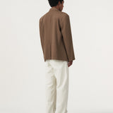 BASIC BROWN OVERSIZED BLAZER