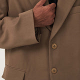 BASIC BROWN OVERSIZED BLAZER