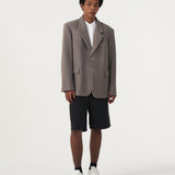 BASIC DARK KHAKI OVERSIZED BLAZER