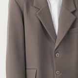 BASIC DARK KHAKI OVERSIZED BLAZER