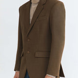 BASIC PECAN SLIM FIT BLAZER