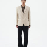 BASIC BEIGE SLIM FIT BLAZER