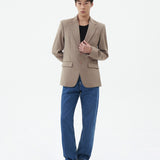 BASIC SAND SLIM FIT BLAZER