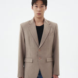 BASIC SAND SLIM FIT BLAZER
