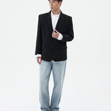 BASIC BLACK OVERSIZED BLAZER