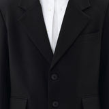BASIC BLACK OVERSIZED BLAZER