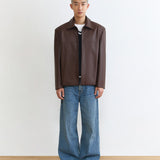 BROWN LEATHER JACKET
