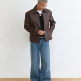 BROWN LEATHER JACKET